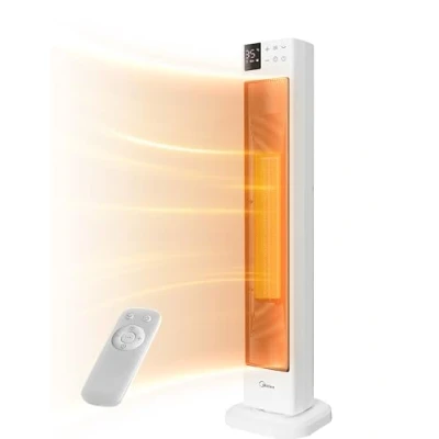 Afbeelding van Midea NTH20 22GR (WH) Keramische Ventilatorkachel 2000W, Stil, Met Afstandsbediening