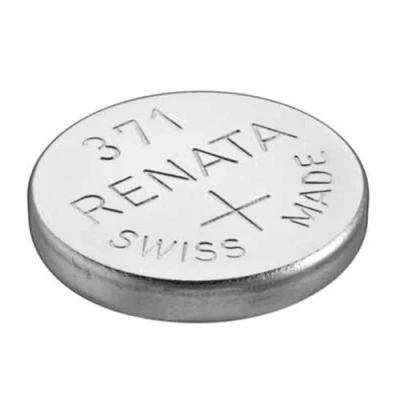 Afbeelding van 2 X Renata 371 Mercury Free 1.55v Silver Oxide Horloge batterij (SR920SW)