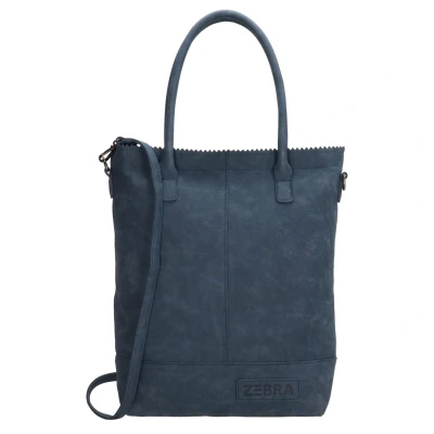 Afbeelding van Zebra Trends Kartel Met Rits Shopper jeansblauw Damestas
