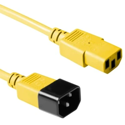 Afbeelding van ACT AK5432 Voedingskabel C13/C14 Geel 5 meter