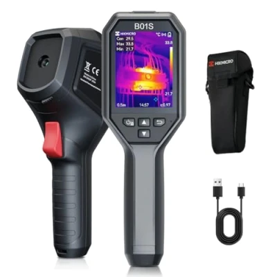 Afbeelding van HIKMICRO B01S warmtebeeldcamera 256 x 192 IR resolutie, met WiFi, 3,2 640 480 resolutie LCD scherm, 25Hz Refresh Rate, handheld 49.152 pixels infraroodcamera