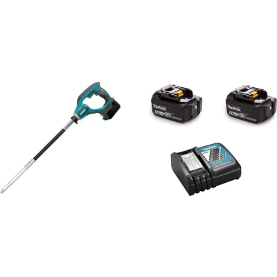 Afbeelding van Makita DVR850RTE 18V Li Ion Accu Betontrilnaald Set (2x 5,0Ah Accu) 240mm
