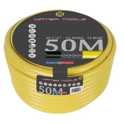Afbeelding van Talen Tools Getricoteerde Gele Slang High Twist Resistand 1/2&quot; 50 meter