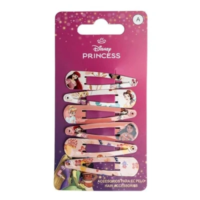 Afbeelding van Prinses haarspeldjes, beautyset voor meisjes, met prinses, set inclusief 6 haarspeldjes