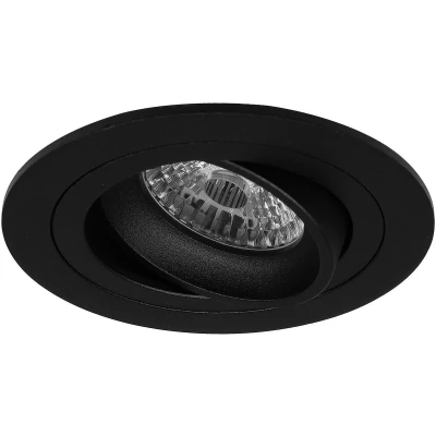 Afbeelding van LED inbouwspot Abram Rond Zwart Extra Warm Wit Dimbaar 4W Philips