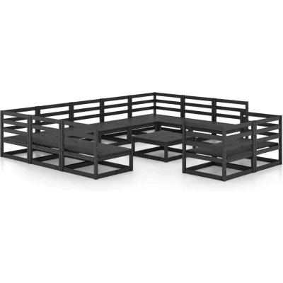 Afbeelding van vidaXL 12 delige Loungeset massief grenenhout