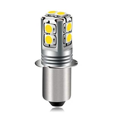 Afbeelding van Ruiandsion P13.5S Base LED Lamp 6 40 Volt Upgrade Zaklamp Gloeilamp 4300K Warm Wit 6V 9V 12V 18V 19.2V 24V Vervanging voor Lantaarn Werklicht, Niet Polariteit