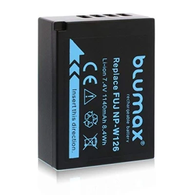Afbeelding van Blumax batterij compatibel met Fujifilm NP W126s W126 Fuji XT 3 200 X A7 (echt 1140mAh)