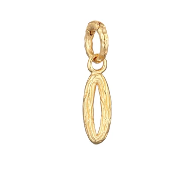 Afbeelding van Elli Organic Letter O Hanger goldcoloured, Dames, Maat: One Size, Gold coloured