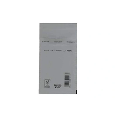 Afbeelding van SmithPackaging Bubble Padded Enveloppen, Wit, 100mm x 165mm, Pack van 5