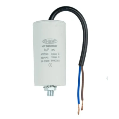 Afbeelding van Condensator startcondensator motorcondensator werkcondensator kabel 8µF 450V