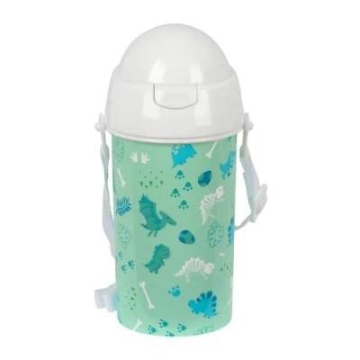 Afbeelding van Waterfles Safta Dino Groen PVC 500 ml