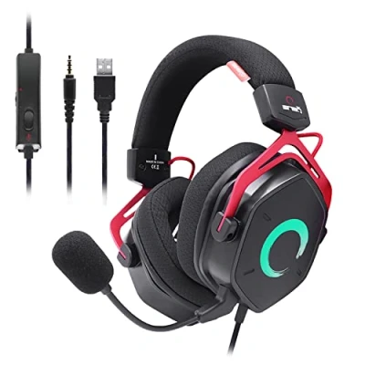 Afbeelding van Headphones with Microphone FR TEC ENSO Red Black