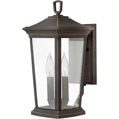 Afbeelding van Hinkley LED Wand Buitenlamp Bromley 2X E14 Max 60W IP44 Dimbaar Oil Rubbed Bronze