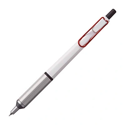 Afbeelding van Uni Jetstream EDGE 0,28 mm balpen op oliebasis, wit rood lichaam (SXN100328W.15), zwart