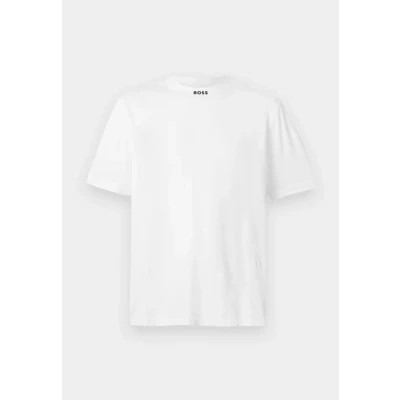 Afbeelding van BOSS TEE Collar ZONE Tshirt basic, Heren, Maat: Small, White