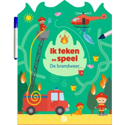 Afbeelding van Ik teken en speel: brandweer (Paperback)