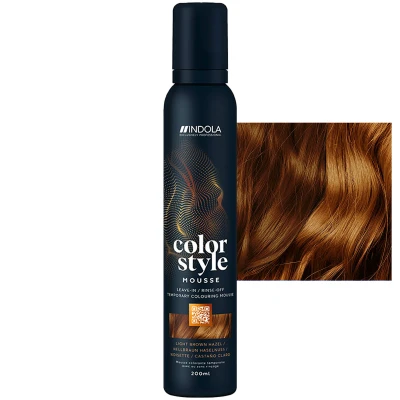 Afbeelding van Indola Color Style Mousse Light Brown Hazel 200 ml