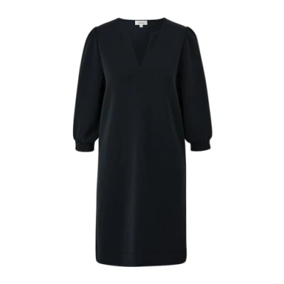 Afbeelding van s.Oliver MIT Vausschnitt Jurk, Dames, Maat: 34, Schwarz