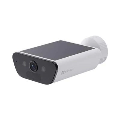 Afbeelding van EZVIZ CB5 4K externe wifi camera met zonne batterij, 100% draadloos, geïntegreerd zonnepaneel, detectie van mensen/voertuigen, nachtzicht, bidirectionele audio, waterdicht IP65