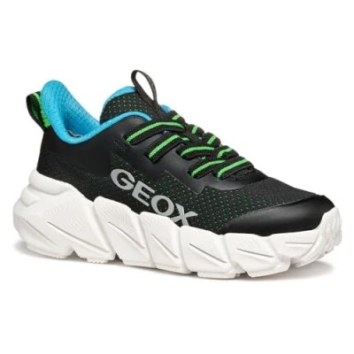 Afbeelding van Geox J Flexyper Fast Boy, kinderschoenen, Zwart, 33 EU