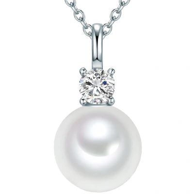 Afbeelding van Lulu &amp; Jane MIT Muschelkernperle Ketting, Dames, Maat: 40, Silber