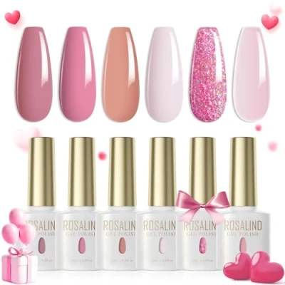 Afbeelding van ROSALIND UV Nagellak Set 6 kleuren Gelnagellak 11