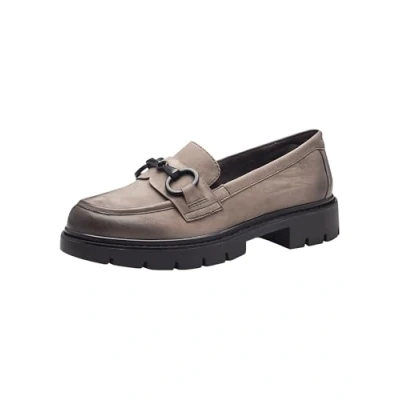 Afbeelding van Tamaris Comfort Instappers, Dames, Maat: 37, Stone nubuc Leer