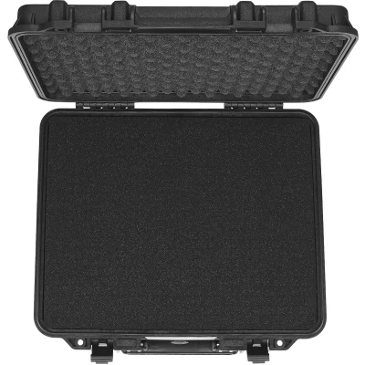 Afbeelding van Hardcase Pistoolkoffer met Voorgesneden PU schuim, Water en Stofdicht voor 6 Pistolen, 19,3 x 17,1 8,3 inch, Afsluitbaar, Zwart