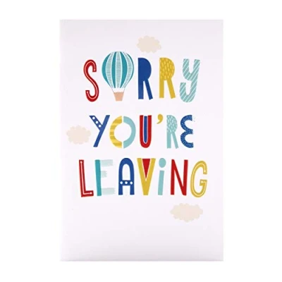 Afbeelding van You Leaving&#039; Good Luck Card van Hallmark reliëf tekst ontwerp