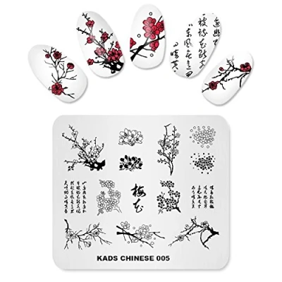 Afbeelding van KADS Nail Stempelen Plaat Chinese Stijl Art Stempel Sjabloon Diy Afbeelding Template Manicure Stencil Gereedschap (CN005)