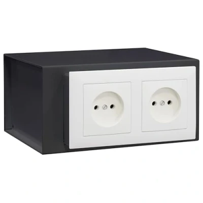 Afbeelding van ARREGUI Socket 23000W S0 Onzichtbare stekkerkluis, verborgen mini kluis, inschuifbaar, geheime verstopplaats voor geld en waardevolle voorwerpen, 10 x 20 15 cm, 2,5 l