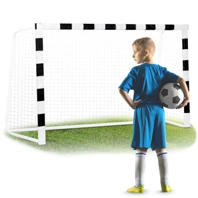 Afbeelding van Voetbaldoel 180 x 120 60 cm NS 464 zwart en wit