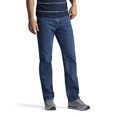 Afbeelding van Lee Heren regular fit rechte pijpen jeans, Medium steen, 33W / 29L