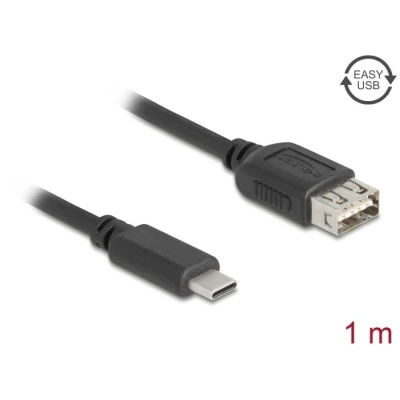 Afbeelding van Delock USB 2.0 Kabel Type C™ Stecker zu EASY Typ A Buchse 1