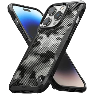 Afbeelding van Ringke Fusion X Compatibel met iPhone 14 Pro Max (6.7&#039;&#039;) Case, Krasvast Schokbestendig Robuuste Bumper Hoesje Camo Black