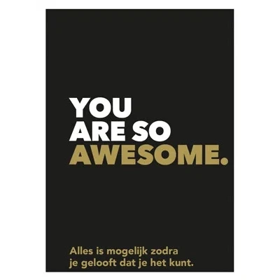Afbeelding van You are so awesome (Hardback)