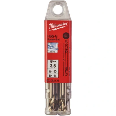 Afbeelding van Metaalboor Hss G Tweezijdig 3,5 X 52 Mm (10 Stuks)