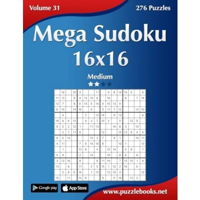 Afbeelding van Mega Sudoku 16x16 Medium Volume 31 276 Puzzles
