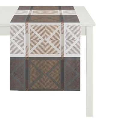 Afbeelding van Apelt loper, polyester, grijs/bruin, 44 x 140 0,5 cm