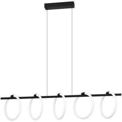 Afbeelding van EGLO Caranacoa Hanglamp LED 117 cm Zwart/Wit