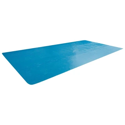 Afbeelding van Intex Isolerend Afdekzeil 488 x 244 cm Blauw Drijvend Polyethyleen Sterk Verwarmt en Isoleert Houdt vuil buiten het Zwembadwater