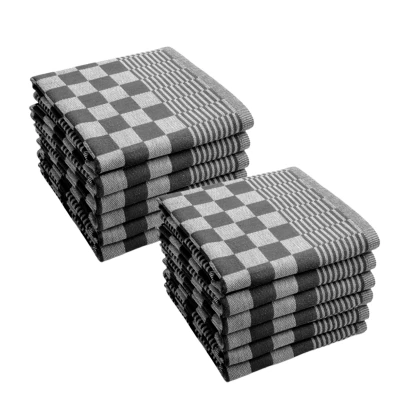 Afbeelding van Byrklund Theedoek Clean &amp; Tidy Zwart 12 stuks