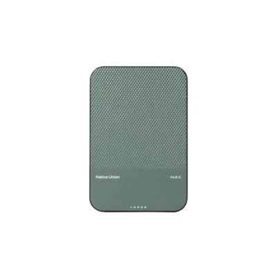 Afbeelding van Native Union (Re) Classic Power Bank, magnetisch, compatibel met MagSafe compatibele 5000 mAh, 15 W, draagbare oplader, USB C kabel inbegrepen, voor iPhone 15, Plus, Pro, Pro Max, AirPods