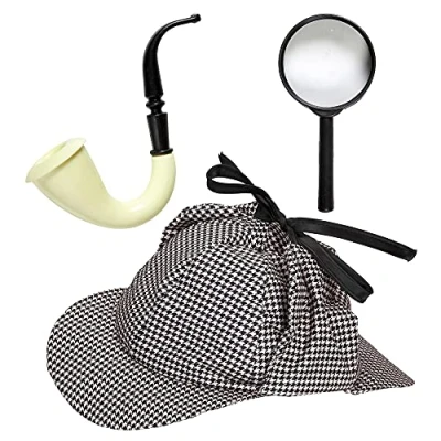 Afbeelding van Widmann Detective (Hat, Pipe, Magnyinglens)