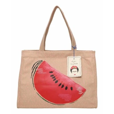 Afbeelding van Fritzi aus Preussen x Frida Kahlo Easy01 Canvas Melon Shopper,