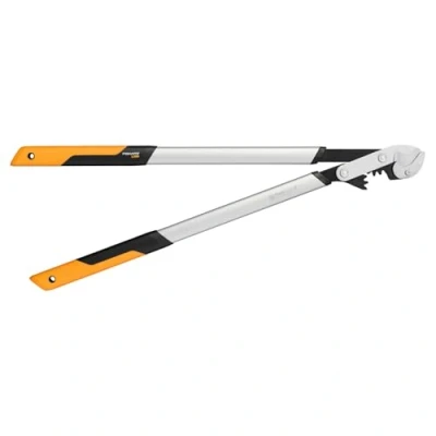 Afbeelding van Fiskars takkenschaar, aambeeld voor droog en hard hout, antikleeflaag, gehard precisiestaal, lengte: 80 cm, zwart/oranje, PowerGear X, LX99 L, 1020189