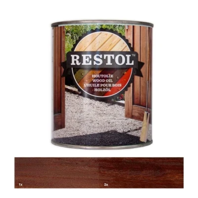 Afbeelding van Restol Houtolie Zijdeglans Bruin Naturel 5 liter