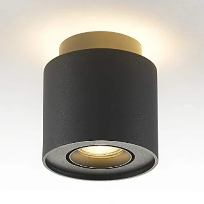 Afbeelding van Budbuddy 6W+5W LED Opbouwlamp GU10 Plafondverlichting Zwart Plafondspots Moderne Opbouw Focos Bruikbaar Binnen Huiskamer Slaapkamer Gang Keuken etc 3000K