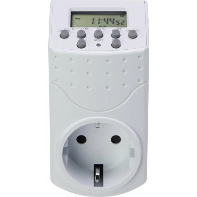 Afbeelding van Basetech 1528580 Stopcontact schakelklok Digitaal Weekprogramma 1800 W IP20 Countdown functie, Toevalsfunctie